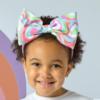 Picture of A Dee Pop Hearts Emily Heart Print Bow Headband - Pink Gloss