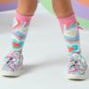 Picture of A Dee Pop Hearts Elena Heart Print Knee High Socks - Pink Gloss 