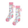 Picture of A Dee Pop Hearts Elena Heart Print Knee High Socks - Pink Gloss 