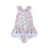 Picture of A Dee Pop Hearts Oceana Frill Swimsuit - Pink Gloss