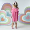 Picture of PRE ORDER A Dee Pop Hearts Bubbles Frill Poncho - Pink Gloss