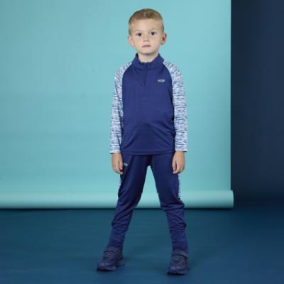 Picture of Mitch & Son JNR Harrison Space Dye Poly Tracksuit - Blue Navy