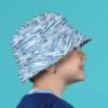 Picture of PRE ORDER Mitch & Son JNR Harlow Space Dye Bucket Hat - Bright White