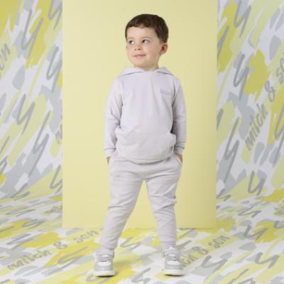 Picture of Mitch & Son Lemon Doodles Gerry Hooded Tracksuit - Grey Chip