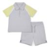 Picture of Mitch & Son Lemon Doodles Gunner Poly Polo Set - Grey Chip