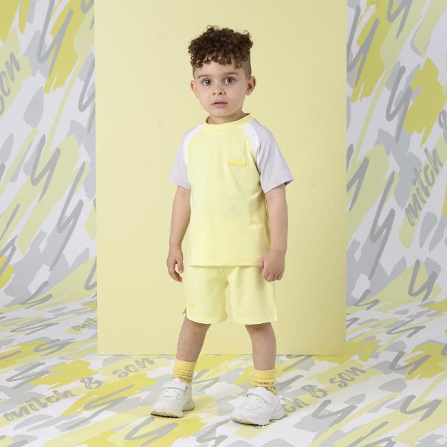 Picture of PRE ORDER Mitch & Son Lemon Doodles Gregory Poly Soft Set - Lemon Glo