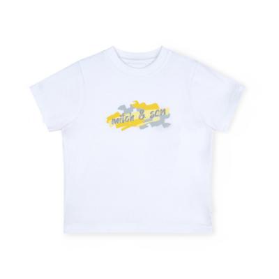 Picture of Mitch & Son Lemon Doodles Glenn Doodle Art Work Tee - Bright White 