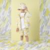 Picture of PRE ORDER Mitch & Son Lemon Doodles Giancarlo Doodle Print Swim Shorts - Bright White 