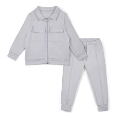 Picture of Mitch & Son Lemon Doodles Grant Overshirt & Jogger Set - Grey Chip