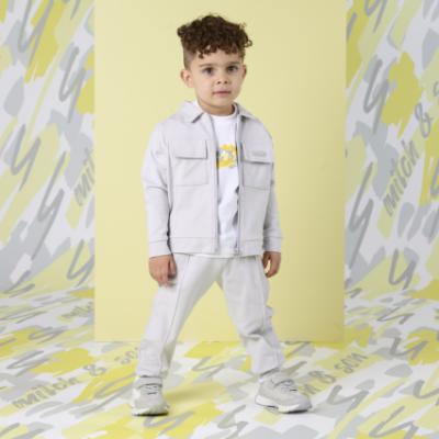 Picture of PRE ORDER Mitch & Son Lemon Doodles Grant Overshirt & Jogger Set - Grey Chip