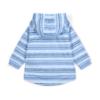 Picture of Mitch & Son Beyond Blue Frankie Stripe Hooded Summer Jacket - Sky Blue