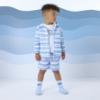 Picture of Mitch & Son Beyond Blue Frankie Stripe Hooded Summer Jacket - Sky Blue