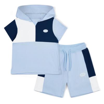 Picture of PRE ORDER Mitch & Son Beyond Blue Finn Cut n Sew Hoodie & Short Set - Sky Blue