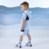 Picture of Mitch & Son Beyond Blue Finn Cut n Sew Hoodie & Short Set - Sky Blue