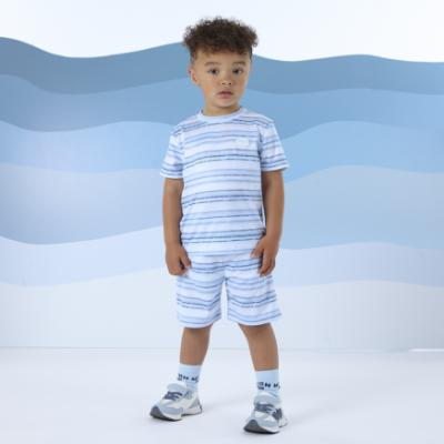 Picture of Mitch & Son Beyond Blue Fernando Stripe Soft Set - Sky Blue 