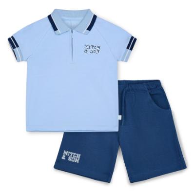 Picture of Mitch & Son Beyond Blue Ford Logo Polo Set - Sky Blue