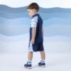 Picture of Mitch & Son Beyond Blue Flynn Poly Stripe Polo Set - Sailor Navy