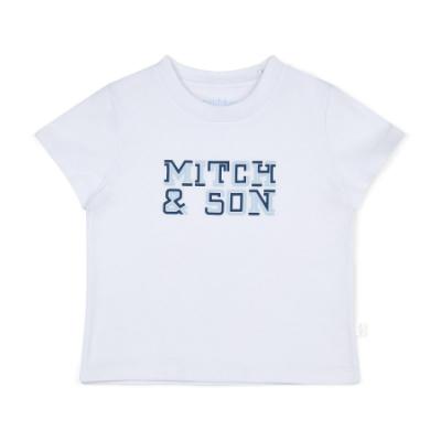 Picture of Mitch & Son Beyond Blue Frank Printed Logo T-shirt - Bright White