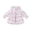 Picture of Little A Bunnies & Bows Abbie Hooded Bunny Print Bow Summer Jacket  - Bright White