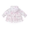 Picture of Little A Bunnies & Bows Abbie Hooded Bunny Print Bow Summer Jacket  - Bright White