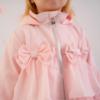 Picture of Little A Bunnies & Bows Abbie Hooded Bunny Print Bow Summer Jacket  - Pink Blossom