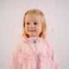 Picture of Little A Bunnies & Bows Abbie Hooded Bunny Print Bow Summer Jacket  - Pink Blossom