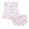 Picture of PRE ORDER Little A Bunnies & Bows Amy Bunny Jersey Dress Panties Set - Bright White