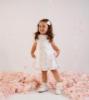 Picture of PRE ORDER Little A Bunnies & Bows Amy Bunny Jersey Dress Panties Set - Bright White