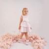 Picture of PRE ORDER Little A Bunnies & Bows Aria Frill Seersucker Dress - Pink Blossom