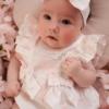 Picture of PRE ORDER Little A Bunnies & Bows Amira Bunny Print Romper - Bright White