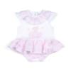 Picture of Little A Bunnies & Bows Annie Bunny Jersey Romper - Bright White