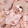 Picture of Little A Bunnies & Bows Ashleigh Bow Cardi - Pink Blossom