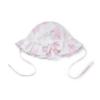 Picture of Little A Bunnies & Bows Aurora Hydrangea Print Sunhat - Bright White