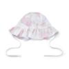 Picture of Little A Bunnies & Bows Aurora Hydrangea Print Sunhat - Bright White