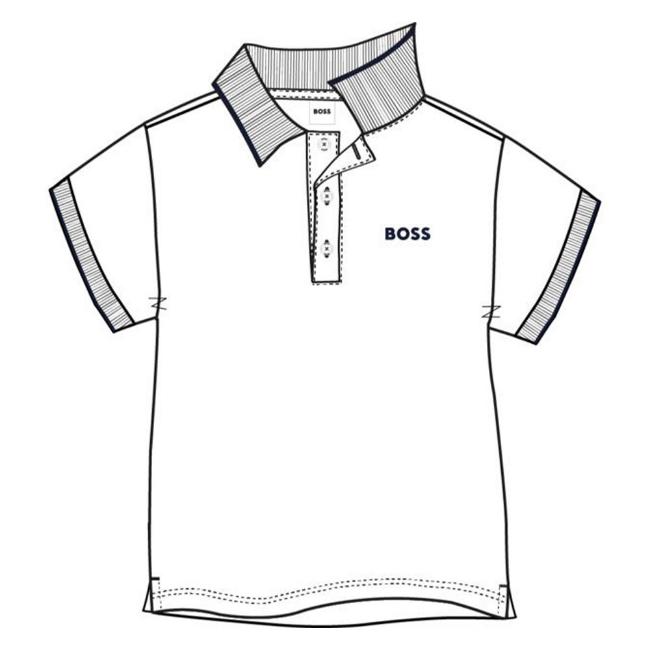 Picture of BOSS Toddler Boys Classic Polo Shirt - White