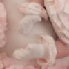 Picture of Little A  Bunnies & Bows Annabell Hydrangea Frill Ankle Sock - Pink Blossom