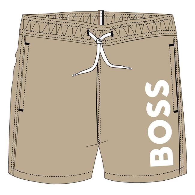 Picture of BOSS Toddler Boys Classic Swim Shorts - Beige