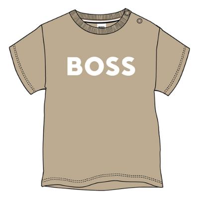 Picture of BOSS Toddler Boys Classic Logo T-shirt - Beige