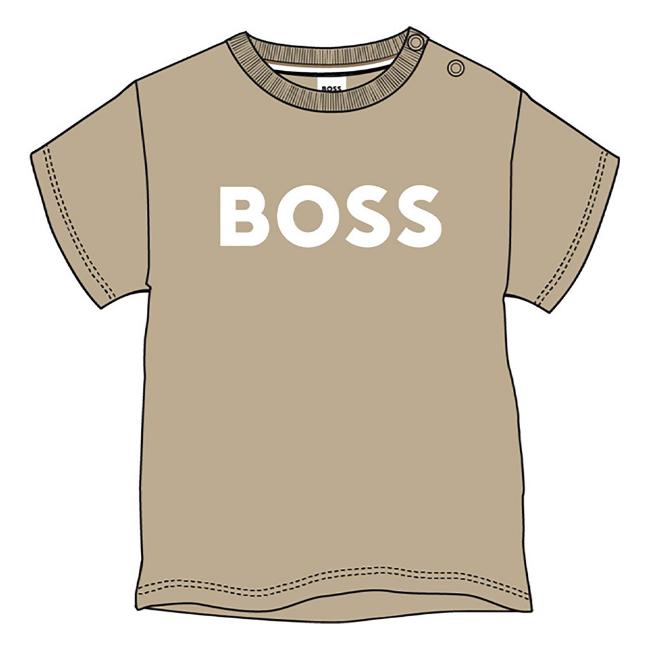 Picture of BOSS Toddler Boys Classic Logo T-shirt - Beige