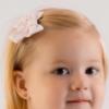 Picture of PRE ORDER Little A Bunnies & Bows Afia Stripe Seersucker Bow Hairclips x 2 - Pink Blossom