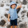 Picture of Mitch & Son JNR Harlow Space Dye Bucket Hat - Bright Blue