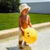 Picture of PRE ORDER Mitch & Son Lemon Doodles Giancarlo Doodle Print Swim Shorts - Bright White 