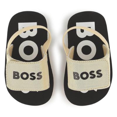 Picture of BOSS Boys Logo Sandals - Beige