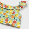 Picture of Mayoral Girls Summer Top Skirted Pants & Headband Set X 3 - Aqua Blue Lemon