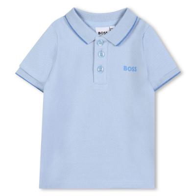 Picture of BOSS Toddler Boys Classic Polo Shirt - Pale Blue