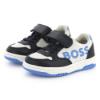 Picture of BOSS Boys Hook & Loop Logo Trainers - Blue