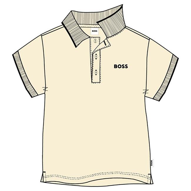 Picture of BOSS Toddler Boys Classic Polo Shirt - Sand Beige