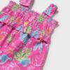 Picture of Mayoral Girls Summer Playsuit With Bows  - Fucsia Blue