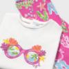 Picture of Mayoral Girls Summer Top & Leggings Set X 2 - White Fucsia