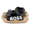 Picture of BOSS Boys Double Strap Logo Sandals - Black